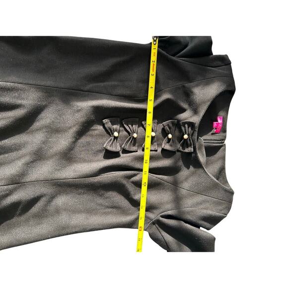 TALBOTS LIMITED EDITION Black Midi Dress Size 2 Office Professional Business - Picture 8 of 9